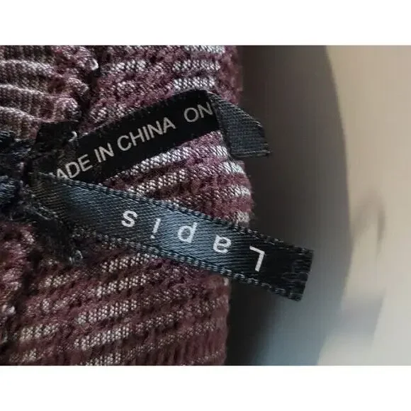 Lapis Anthropologie Womans Purple/Gray Strapless Dress One Size Bustles - Picture 3 of 9